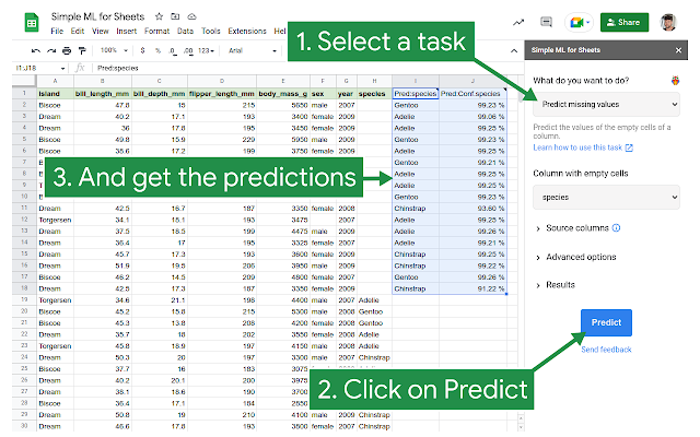 Simple ML predicts missing species